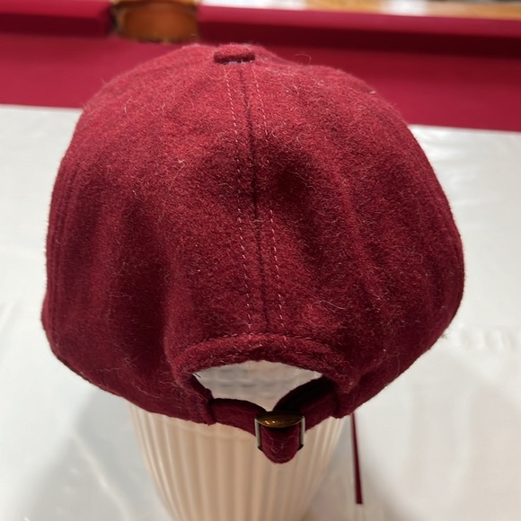 Crewcuts BURGUNDY BLACK HAT Wool Blend baseball Cap B2851 adjustable LARGE XL - Picture 6 of 9